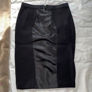Faux leather skirt